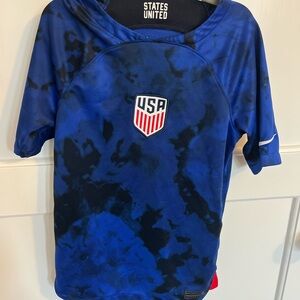 Nike Blue Dri-FIT Sportswear boys usa soccer jersey